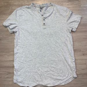 Calvin Klein Grey Stripe Tee Short Sleeve Gray M